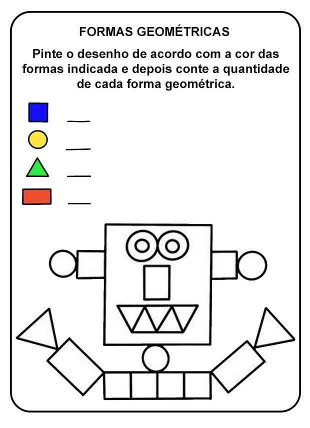 Atividades de Formas Geométricas e Quantidades