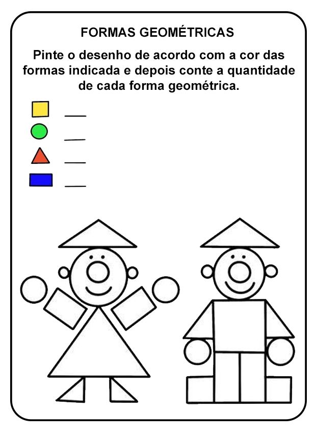 Atividades de Formas Geométricas e Quantidades