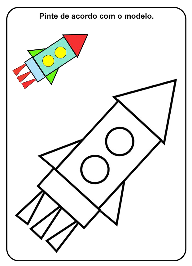 Atividades para Colorir das Formas Geométricas