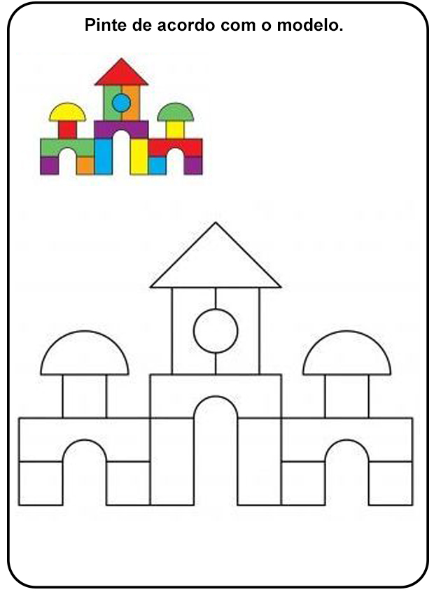 Atividades para Colorir das Formas Geométricas