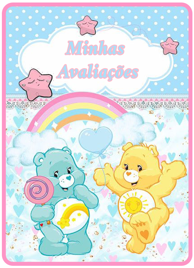 Capa de avaliações para envelope Ursinhos Carinhosos