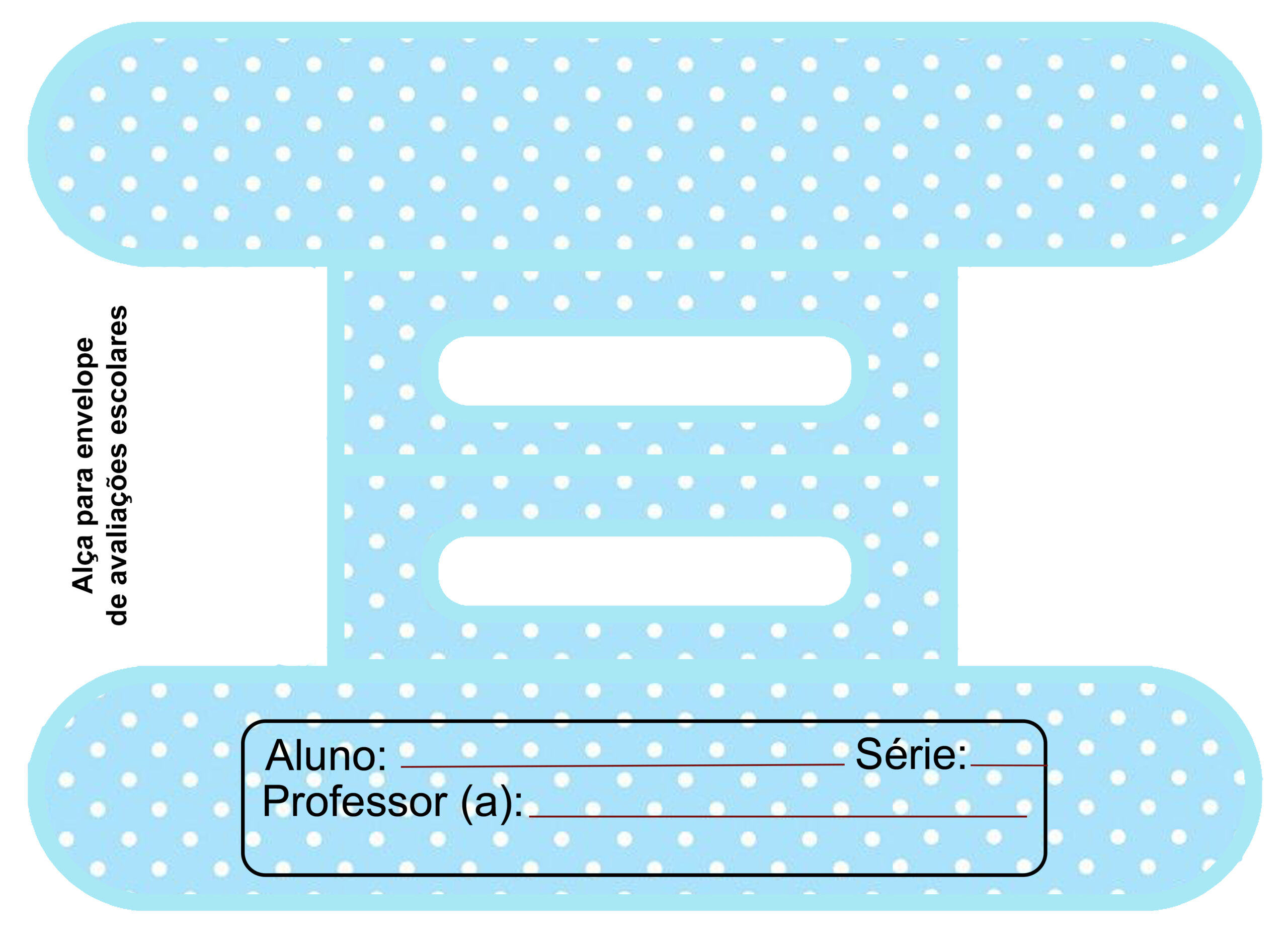 Capa de avaliações para envelope Ursinhos Carinhosos