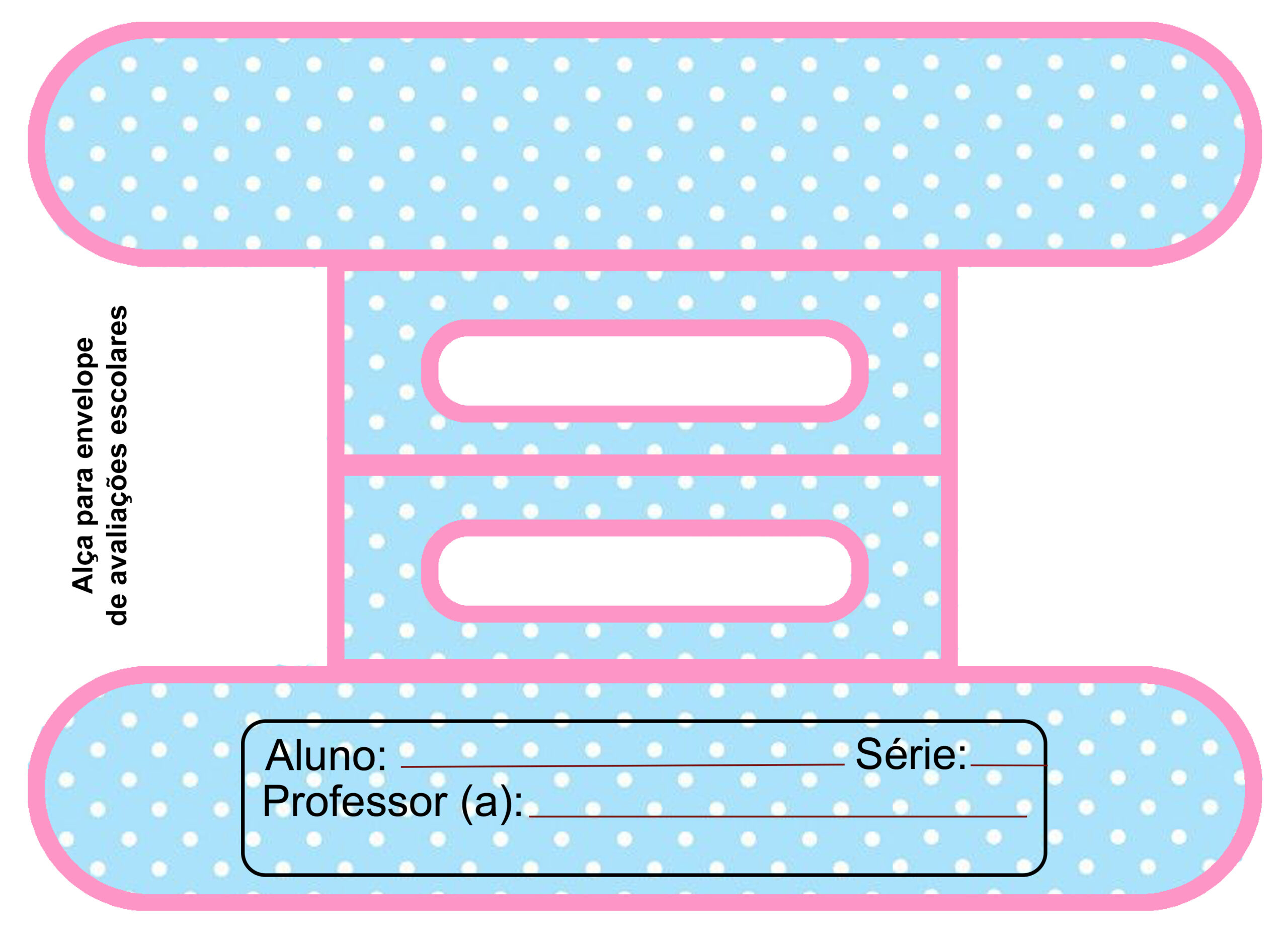 Capa de avaliações para envelope Ursinhos Carinhosos