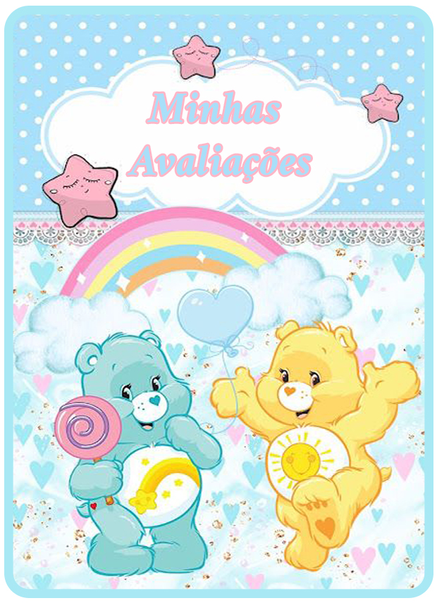 Capa de avaliações para envelope Ursinhos Carinhosos