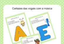 Cartazes das Vogais com Música Cartazes das Vogais com Música