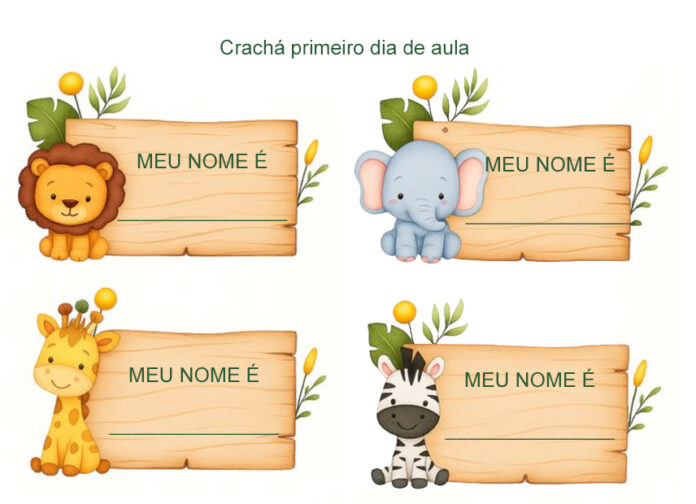 Crachá de identificação – Safari