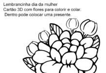 Cartão 3D com flores – Lembrancinha Dia da Mulher Cartão 3D com flores – Lembrancinha Dia da Mulher