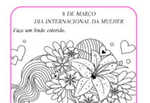 Desenhos para colorir do Dia da Mulher Desenhos para colorir do Dia da Mulher