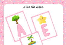 Letras das vogais para imprimir Letras das vogais para imprimir