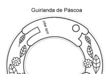 Atividade Guirlanda de Páscoa para colorir e recortar Atividade Guirlanda de Páscoa para colorir e recortar