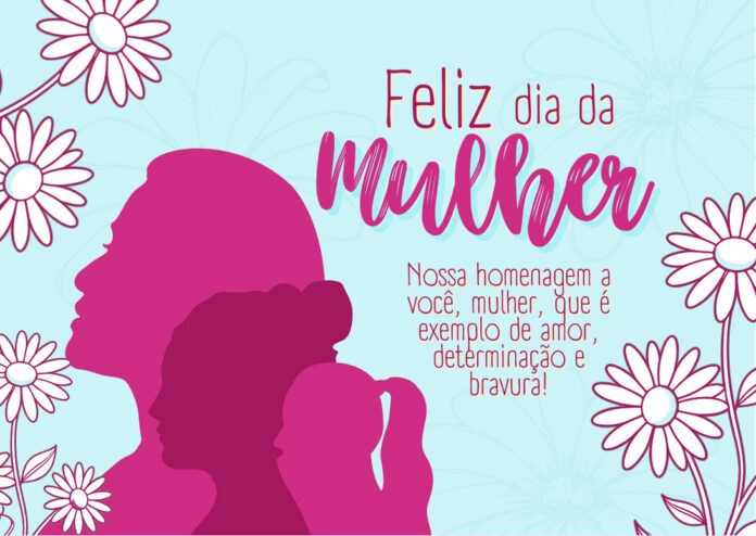 Força que nasce da resistência, que se alimenta da coragem e s Cartaz dia da Mulher