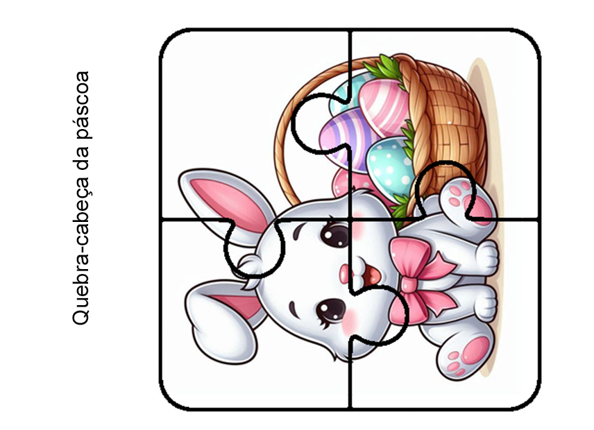 Lembrancinha Quebra-cabeça Páscoa