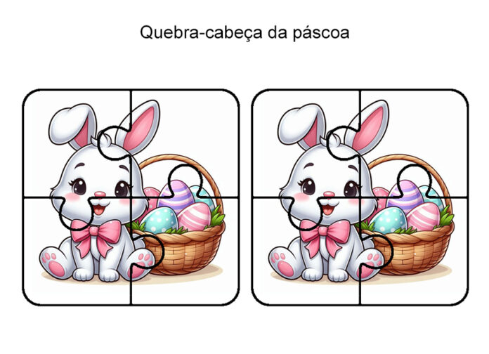 Lembrancinha Quebra-cabeça Páscoa Lembrancinha Quebra-cabeça Páscoa