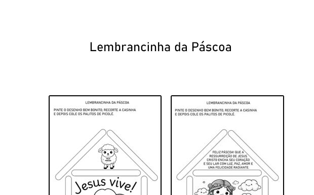 Lembrancinha de Páscoa Cristã