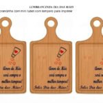3 Lembrancinhas de Dia das Mães imã de geladeira