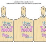 3 Lembrancinhas de Dia das Mães imã de geladeira