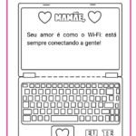 7 desenhos para colorir com o tema “mães”