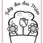 7 desenhos para colorir com o tema “mães”