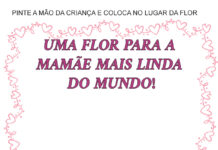 Atividade de pintura com as mãos para o Dia das Mães Atividade de pintura com as mãos para o Dia das Mães
