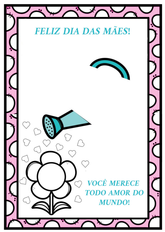 Atividade para Dia das Mães com Pintura e Recorte