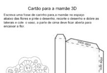 Cartão para Mães 3D Cartão para Mães 3D