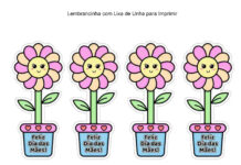 lembrancinha de Dia das Mães – Marca-página Flor com Lixa lembrancinha de Dia das Mães - Marca-página Flor com Lixa