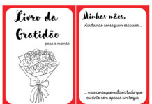 Lembrancinha Dia das mães – Livrinho Lembrancinha - Livro de Gratidão para a Mamãe