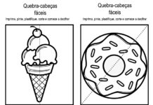 Quebra-Cabeças Fáceis para Colorir Quebra-Cabeças Fáceis para Colorir