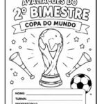 5 Capas de Avaliações do 2º Bimestre – Tema Copa do Mundo