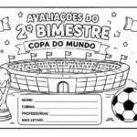 5 Capas de Avaliações do 2º Bimestre – Tema Copa do Mundo