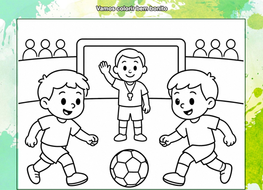 Atividade para Colorir da Copa – Aprendizagem, Criatividade e Diversão