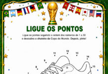 Atividades Ligue os Pontos Tema Copa do Mundo para Educação Infantil e Ensino Fundamental Atividades Ligue os Pontos Tema Copa do Mundo