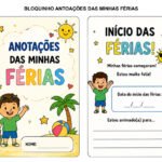 Bloquinho de Anotações das Férias
