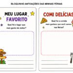 Bloquinho de Anotações das Férias