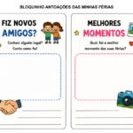 Bloquinho de Anotações das Férias