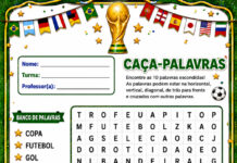 Caça-Palavras da Copa do Mundo para Imprimir Caça-Palavras da Copa do Mundo para Imprimir