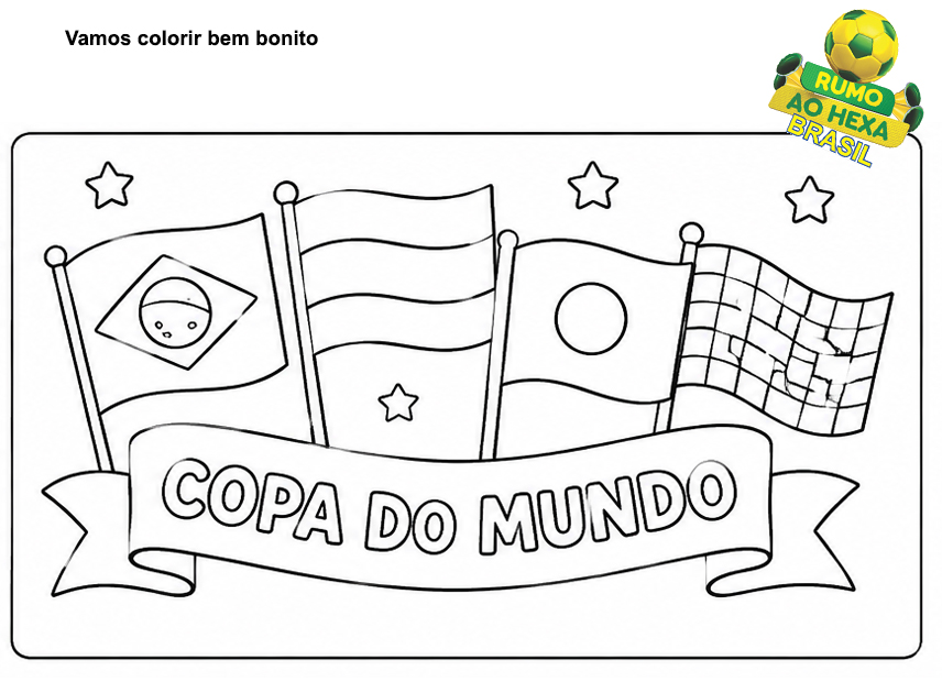 Desenhos da Copa para Colorir – Aprender com Criatividade e Diversão
