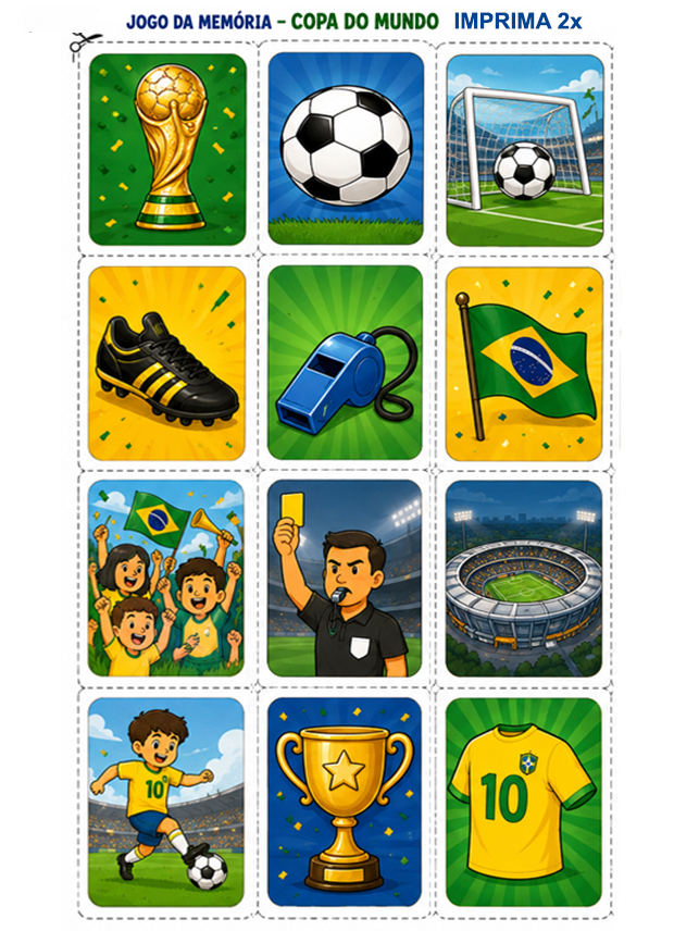 JOGO DA MEMÓRIA – COPA DO MUNDO