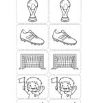 Jogo da Memória da Copa para Colorir – Aprender Brincando