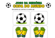 Jogo da Memória da Copa para Recortar Jogo da Memória da Copa para Recortar