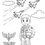 3 Desenhos Dia do Soldado – Aeronáutica para Colorir