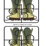 4 Quebra-Cabeças Dia do Soldado para Imprimir