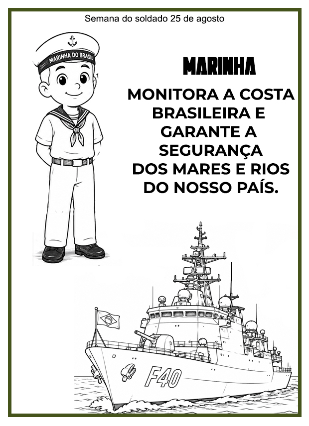 Atividade Dia do Soldado para Educação Infantil e Séries Iniciais