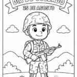 Atividade Dia do Soldado para Imprimir – 5 Desenhos para Colorir