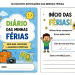 Bloquinho de Anotações das Férias