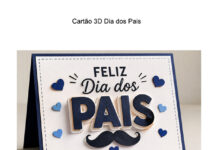 Cartão 3D para o Dia dos Pais Cartão 3D para o Dia dos Pais