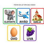 Fichas de Leitura das Vogais