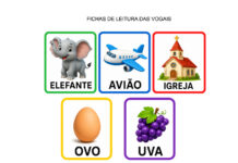 Fichas de Leitura das Vogais Fichas de Leitura das Vogais