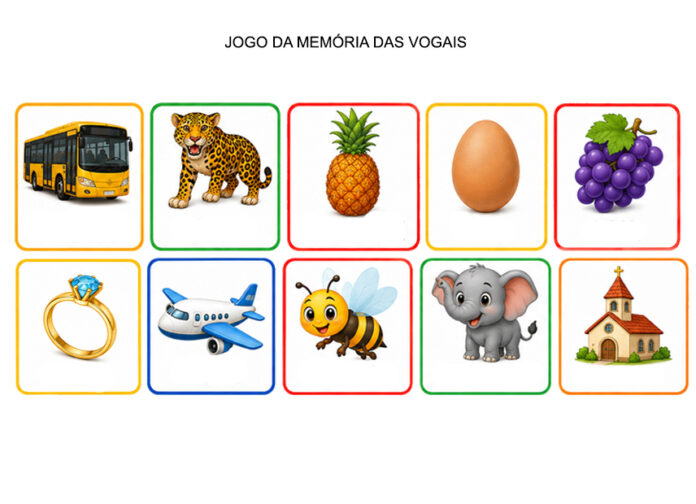 Jogo da Memória das Vogais